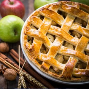 Homemade 9-inch fruit pie with a flaky golden crust from Hillview Livestock